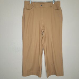 Lululemon City Sleek High Rise Wide Leg 7/8 Pants 5 Pocket Brown Size 33 W5DXXS